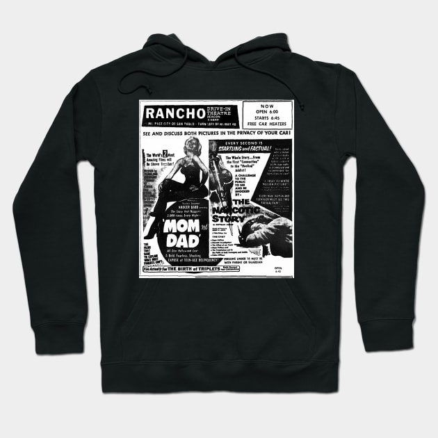 Mom and Dad + The Narcotic Story Double Feature Hoodie by driveintshirts